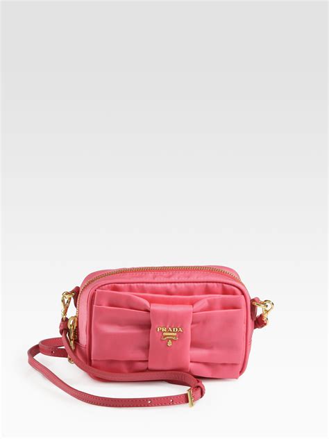 prada pink mini nylon bag|Prada tessuto nylon pouch.